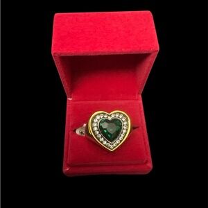 Kurt Geiger London Heart Halo ring - Size 8
